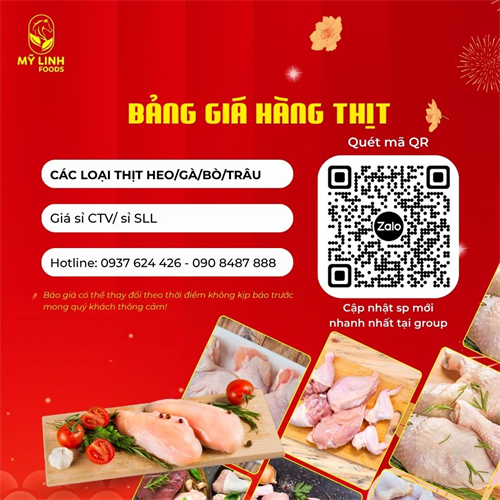BẢNG GIÁ SỈ HÀNG THỊT
